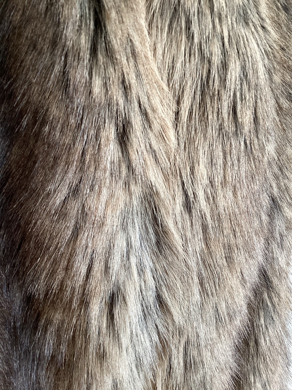 Anthropologie Faux-Fur Cropped Jacket Maeve Rae Collared New Large Brown Mink - Picture 9 of 14